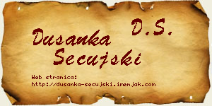 Dušanka Sečujski vizit kartica